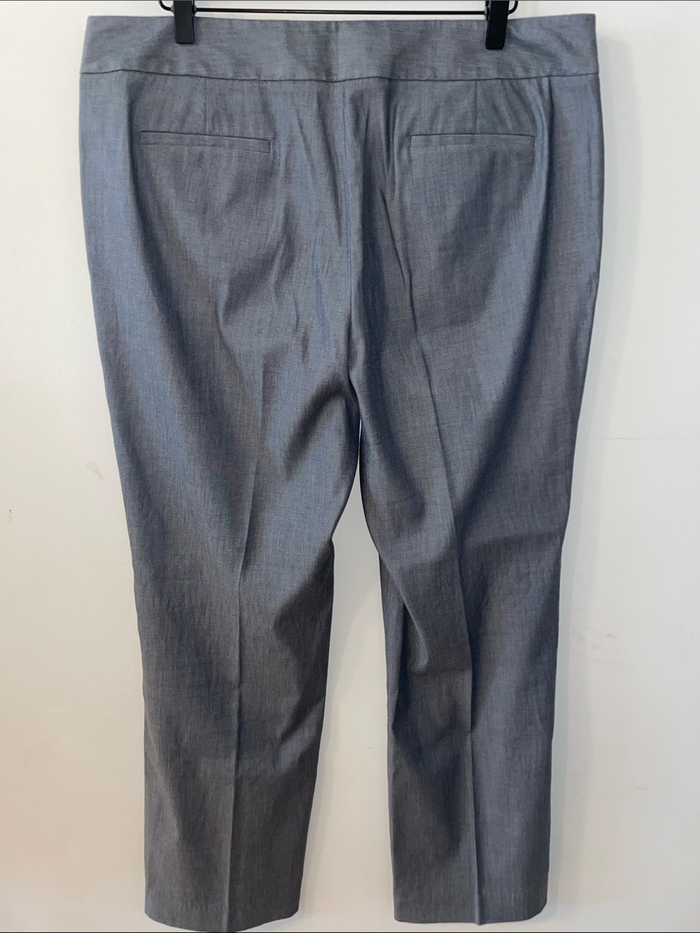 Talbots Petite’s Heritage Straight Leg Pants in Heather Gray Size 14P Like New - Picture 3 of 11